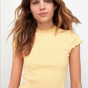 Sunday Best Aritzia Red White Stripe Tee